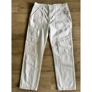 AGOLDE Cooper Cargo Jeans - White - Size 29 - NWOT